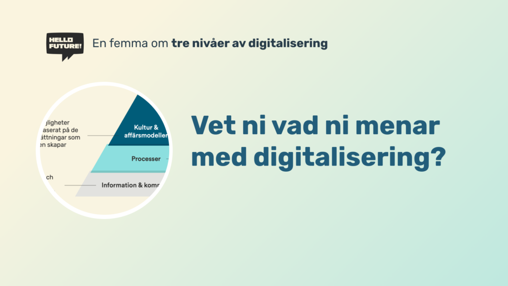 En femma om: 3 nivåer av digitalisering